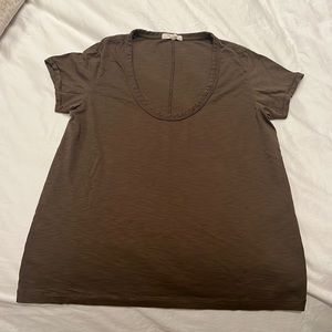 Rag & Bone Olive Green T Shirt - Medium